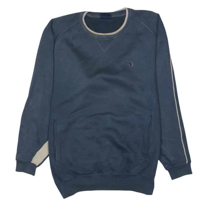 Champion Men's Blue Crew Neck Pullover Sweatshirt M