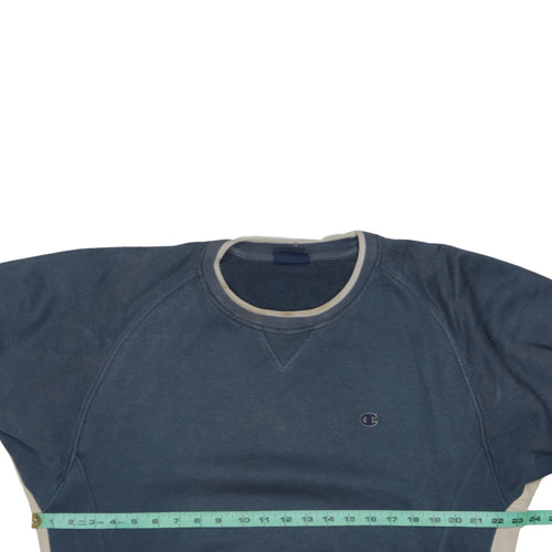 Champion Men's Blue Crew Neck Pullover Sweatshirt M