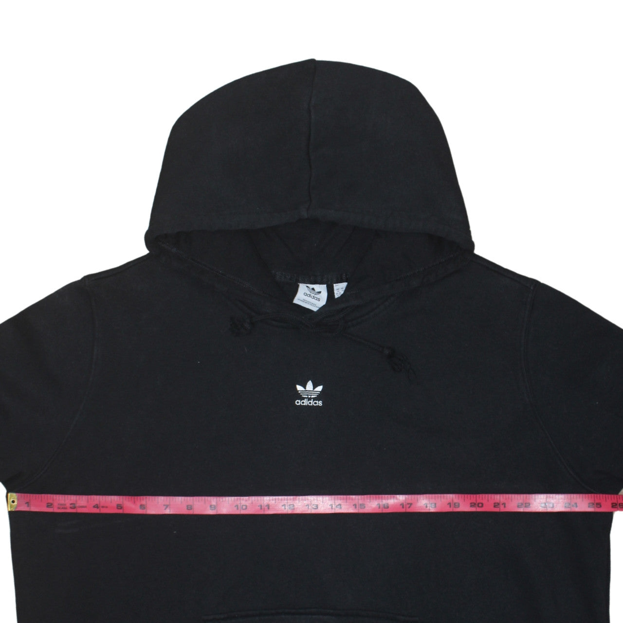 Adidas Women Black 2XL Pullover Hoodie Sweatshirt Cotton Blend