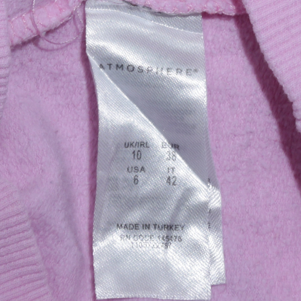 Disney Atmosphere Women's Pink Mickey Mouse Sweatshirt Size 10