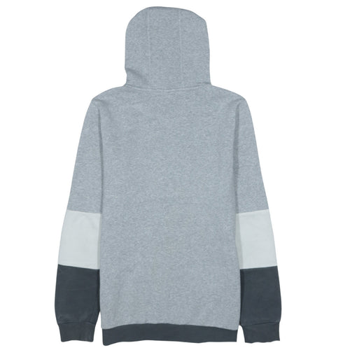 Adidas Boys Grey Colourblock Pullover Hoodie - Size 164 (13-14 Years)