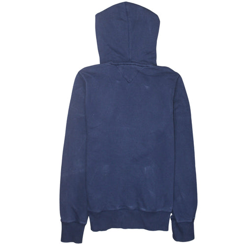 Tommy Hilfiger Men's Blue Pullover Hoodie Small Graphic Print