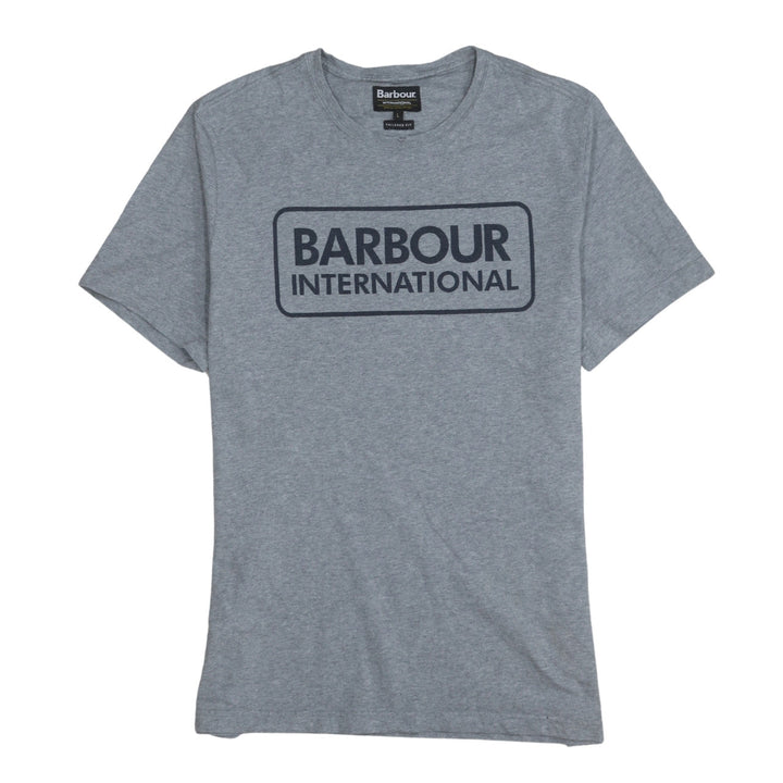 Barbour International Men's Grey Crew Neck Tailored Fit T-Shirt Size L