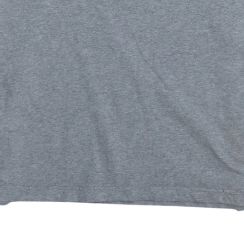 Barbour International Men's Grey Crew Neck Tailored Fit T-Shirt Size L