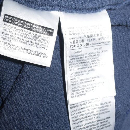 Levi's Men's Blue Crew Neck Logo Sweatshirt Size S Regular Fit