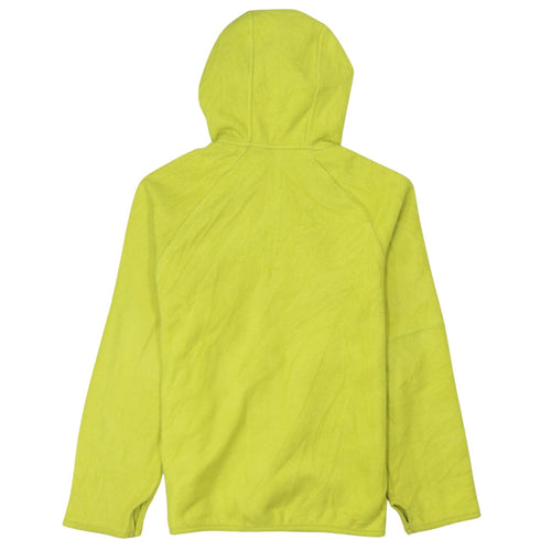 Columbia Womens Yellow Fleece Full Zip Hooded Jacket Size 12