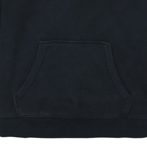 Adidas Womens Black Pullover Hoodie UK 6 Cotton Blend Casual
