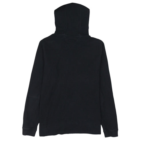 Tommy Jeans Men’s Black Pullover Hoodie Medium Cotton Knit