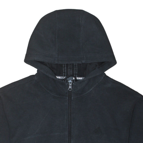 Adidas Men's Black Full Zip Hoodie Size M Regular Fit Sportswear