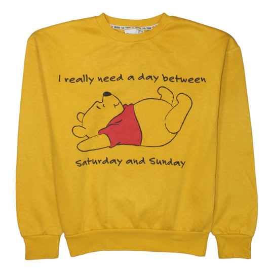 Disney Winnie the Pooh Yellow Women's XS Pullover Sweatshirt