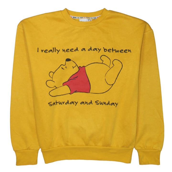 Disney Winnie the Pooh Yellow Women's XS Pullover Sweatshirt