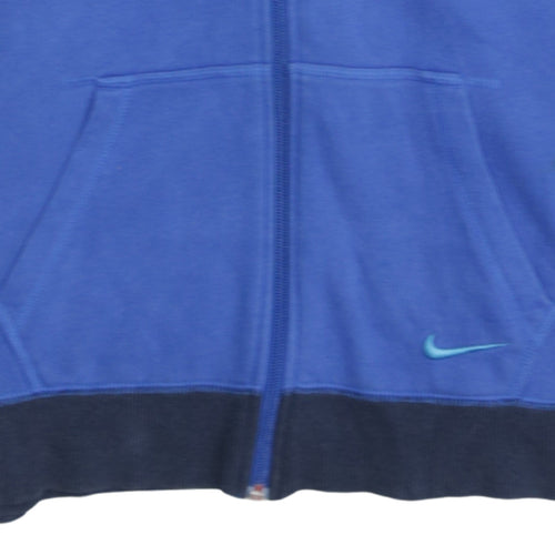 Nike Boys Blue Full Zip Hoodie XL 13-15 Years Just Do It Sportswear