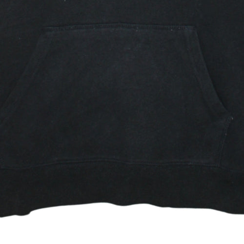 Champion Womens Black XL Pullover Hoodie With Logo Detail