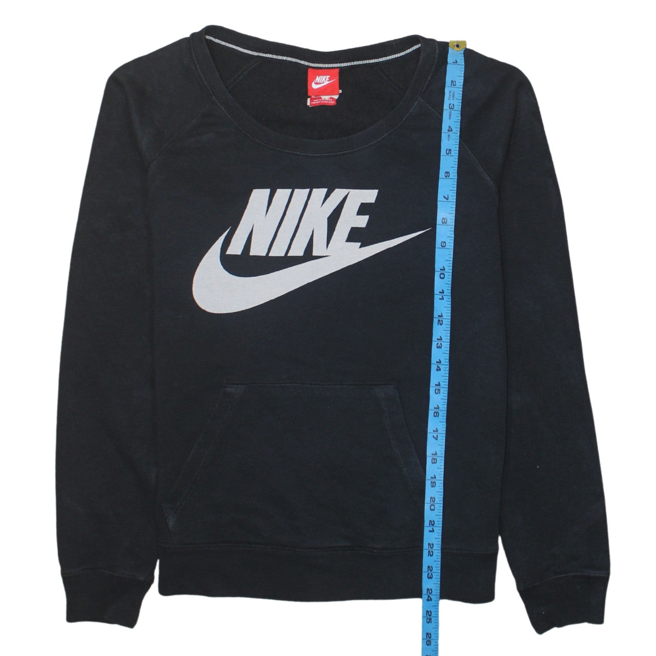 Nike Men's Black Crew Neck Pullover Sweatshirt M Graphic Logo