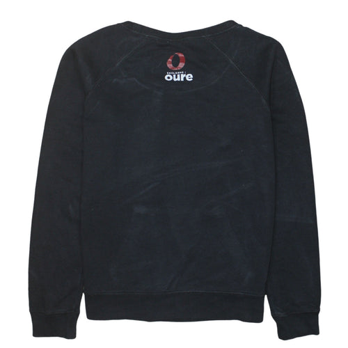Nike Men's Black Crew Neck Pullover Sweatshirt M Graphic Logo
