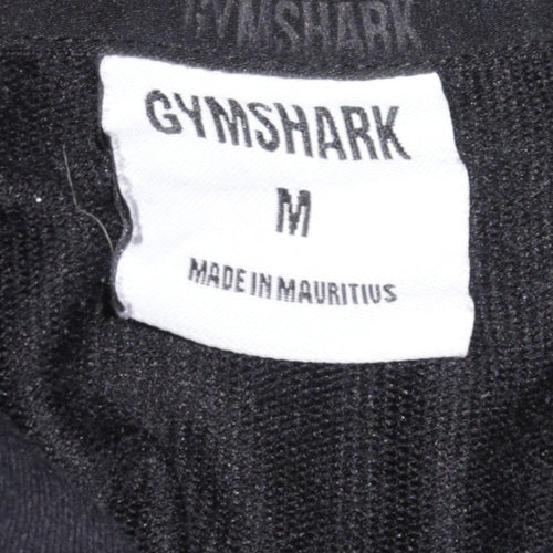 Gymshark Women's Black 1/2 Zip Pullover Sweatshirt M Viscose Blend