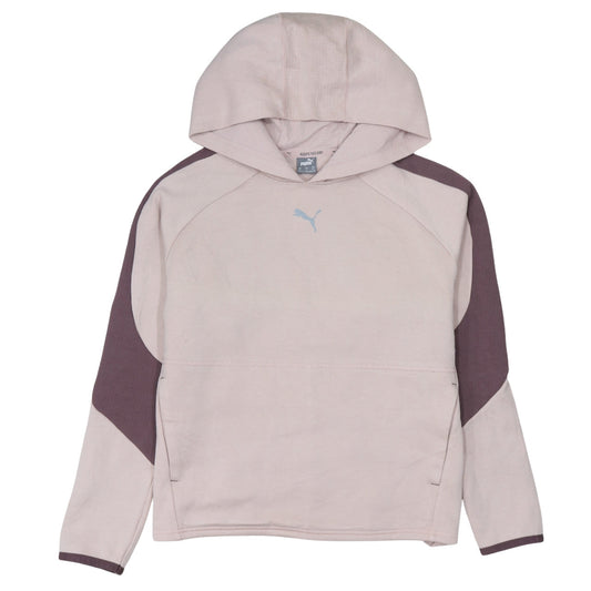 Puma Womens Pale Pink Pullover Hoodie XS Lightweight Athletic