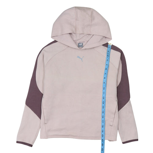 Puma Womens Pale Pink Pullover Hoodie XS Lightweight Athletic