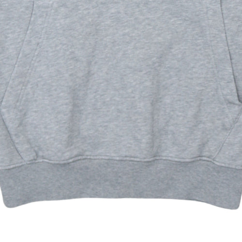 Nike Men's Grey Pullover Hoodie Size S Regular Fit Fleece Sweatshirt