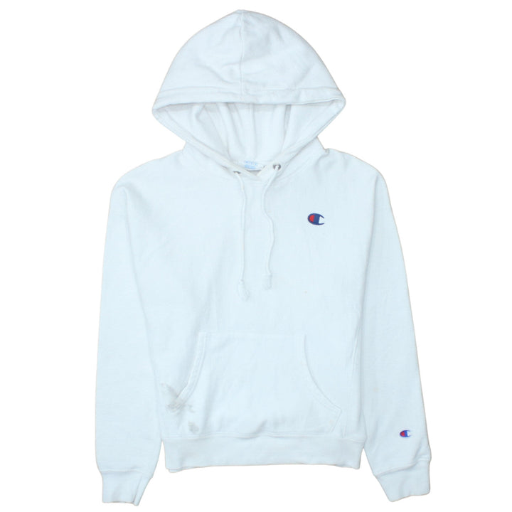 Champion Men's White Medium Reverse Weave Pullover Hoodie