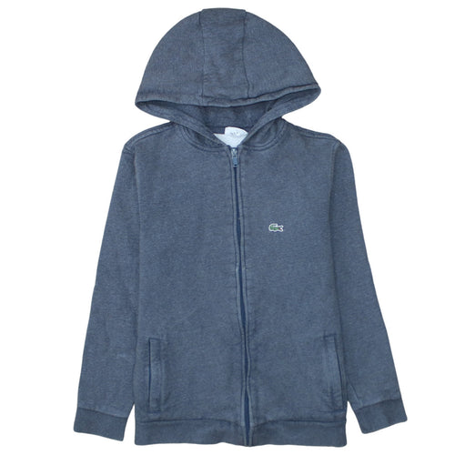 Lacoste Boys Blue Full Zip Hoodie 16 Years Cotton Blend Sportswear
