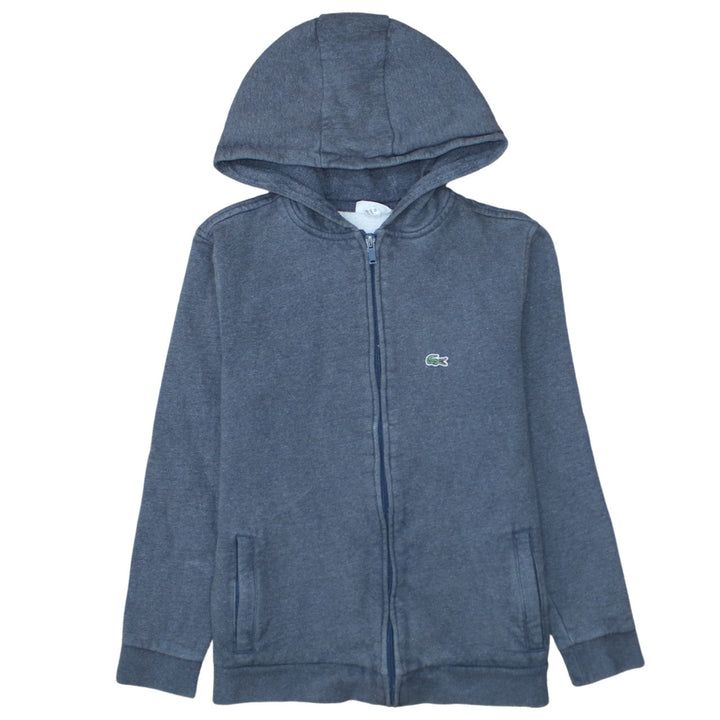 Lacoste Boys Blue Full Zip Hoodie 16 Years Cotton Blend Sportswear
