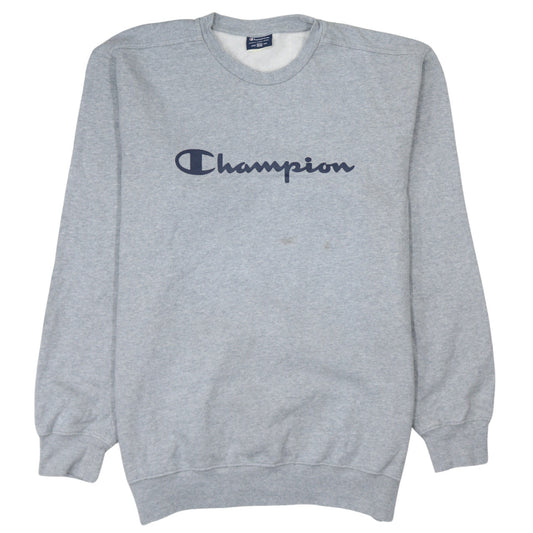 Champion Mens Grey 2XL Classic Crew Neck Pullover Sweatshirt