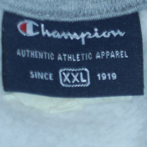 Champion Mens Grey 2XL Classic Crew Neck Pullover Sweatshirt