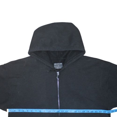 Pretty Little Thing Womens Black Full Zip Hoodie Size L
