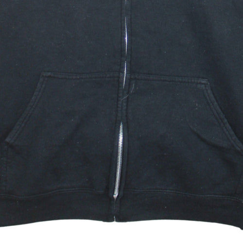 Pretty Little Thing Womens Black Full Zip Hoodie Size L