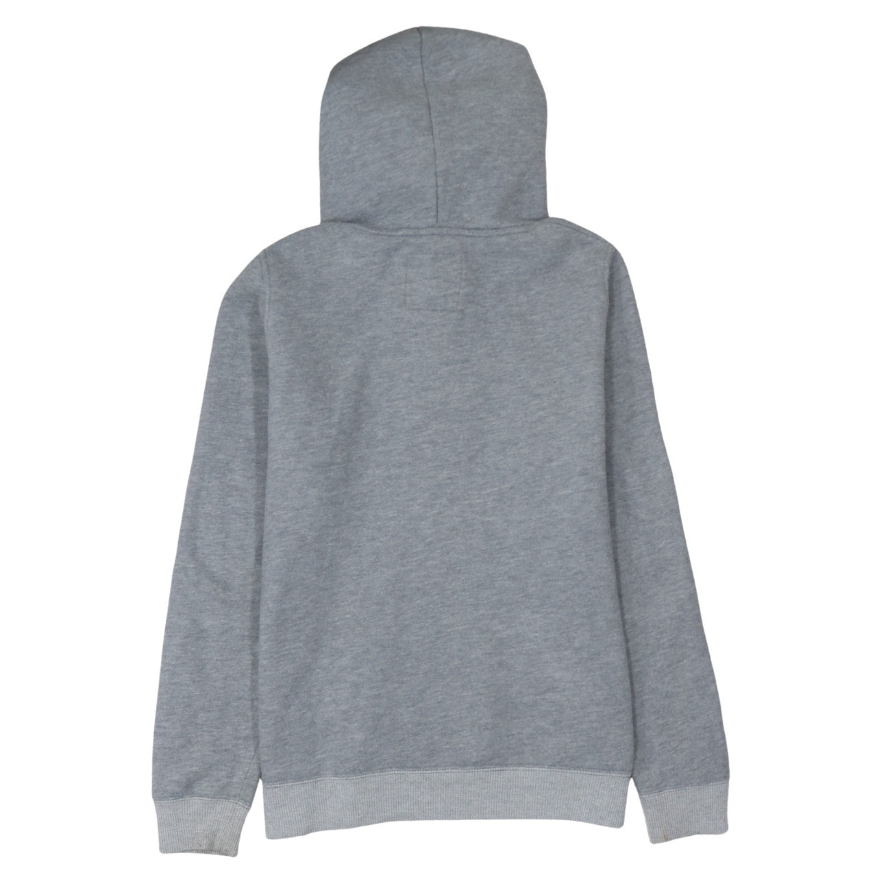 Hollister Women’s Grey Pullover Hoodie L Cotton Blend Logo Sweatshirt