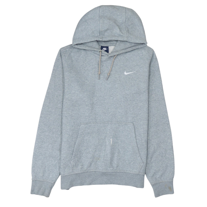 Nike Womens Grey Pullover Hoodie Size M Cotton Blend Sportswear