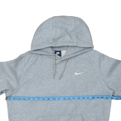 Nike Womens Grey Pullover Hoodie Size M Cotton Blend Sportswear