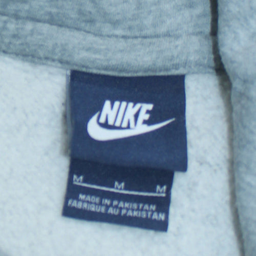 Nike Womens Grey Pullover Hoodie Size M Cotton Blend Sportswear
