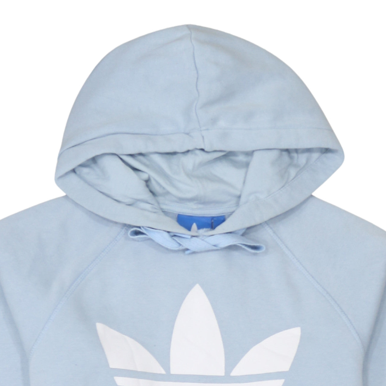 Adidas Men’s Blue Pullover Hoodie Small Logo Fleece Sweatshirt