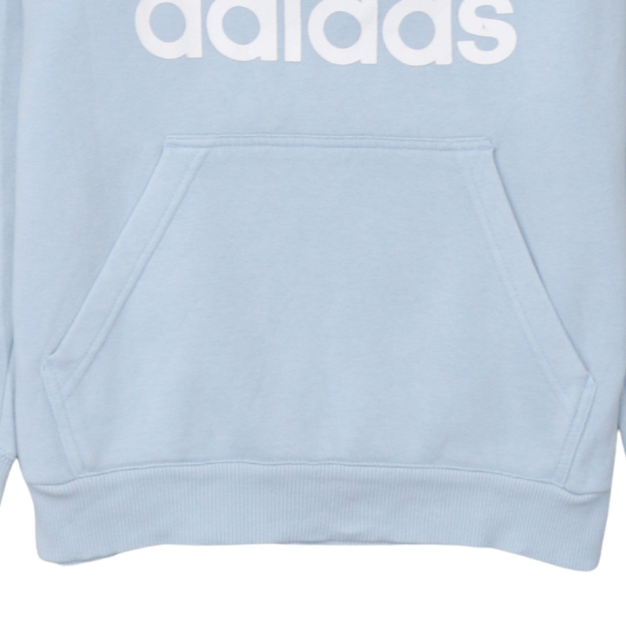 Adidas Men’s Blue Pullover Hoodie Small Logo Fleece Sweatshirt