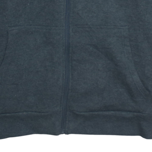 Lee Cooper Men's Grey Full Zip Hoodie XL Regular Fit Fleece