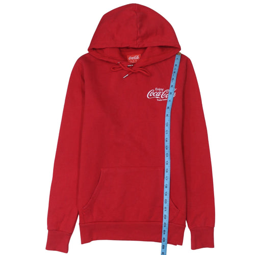 Primark Coca-Cola Men's Red Pullover Hoodie XS Logo Fleece