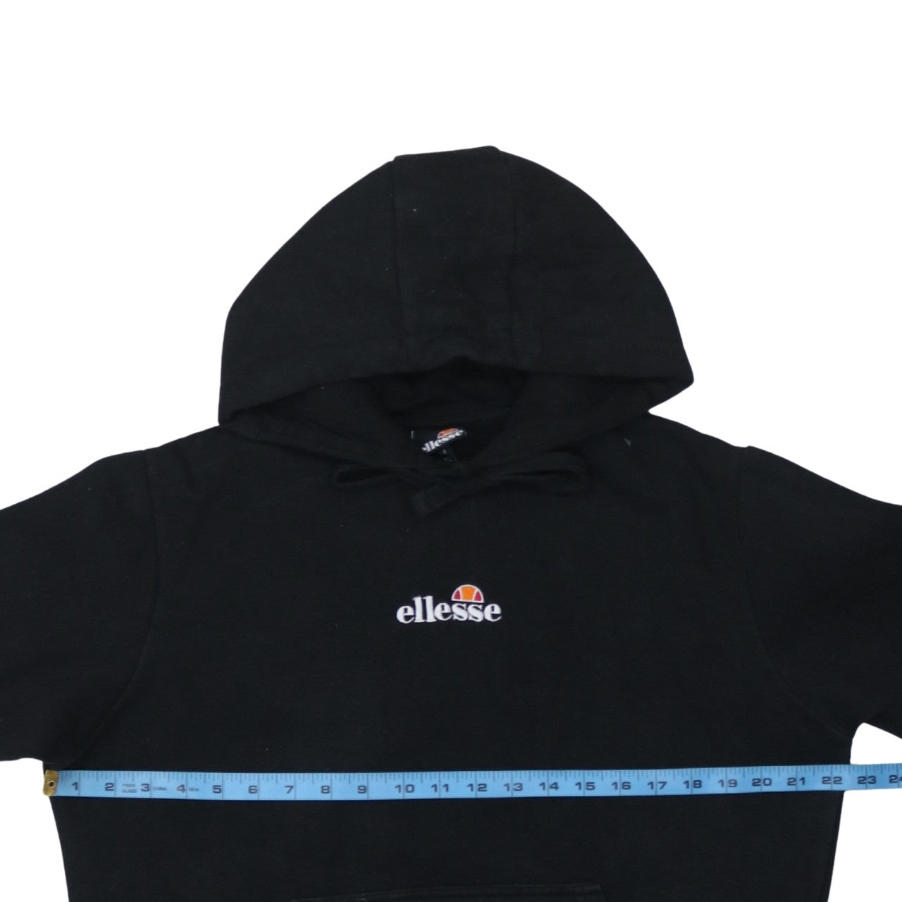 Ellesse Womens Black Pullover Hoodie UK 12 Hooded Sweatshirt