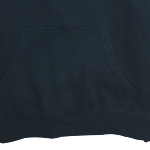 Champion Men's Black Pullover Hoodie Medium Logo Fleece Sweatshirt
