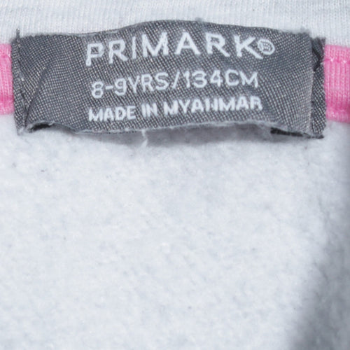 Primark Girls Grey 'Hopes and Dreams' Pullover Hoodie 8-9 Years