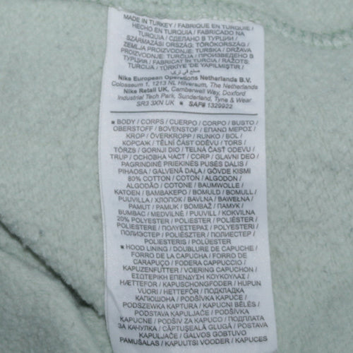 Nike Womens Mint Green XXL Pullover Hoodie Sweatshirt