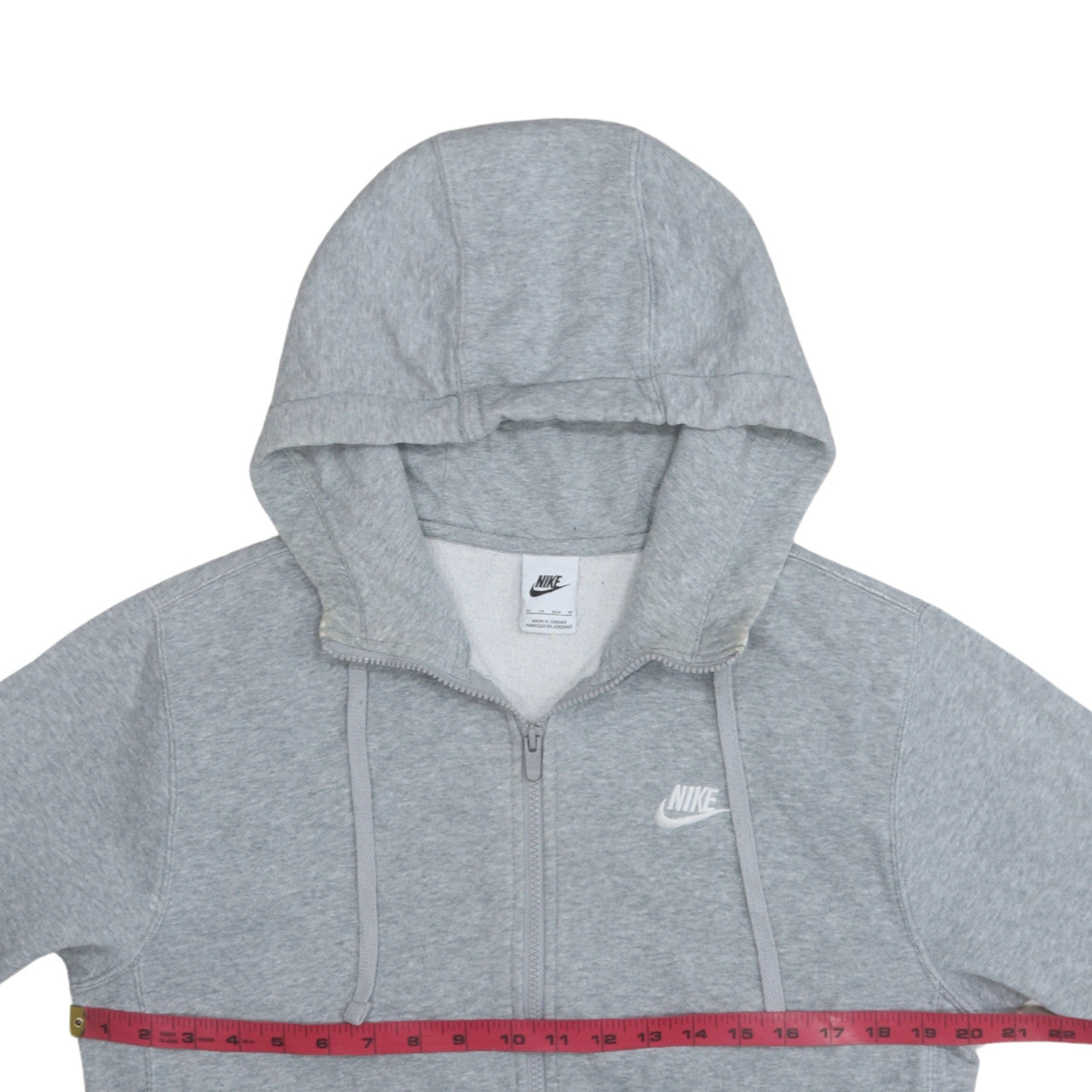 Nike Men's Grey Full Zip Hoodie XS Lightweight Fleece Sportswear