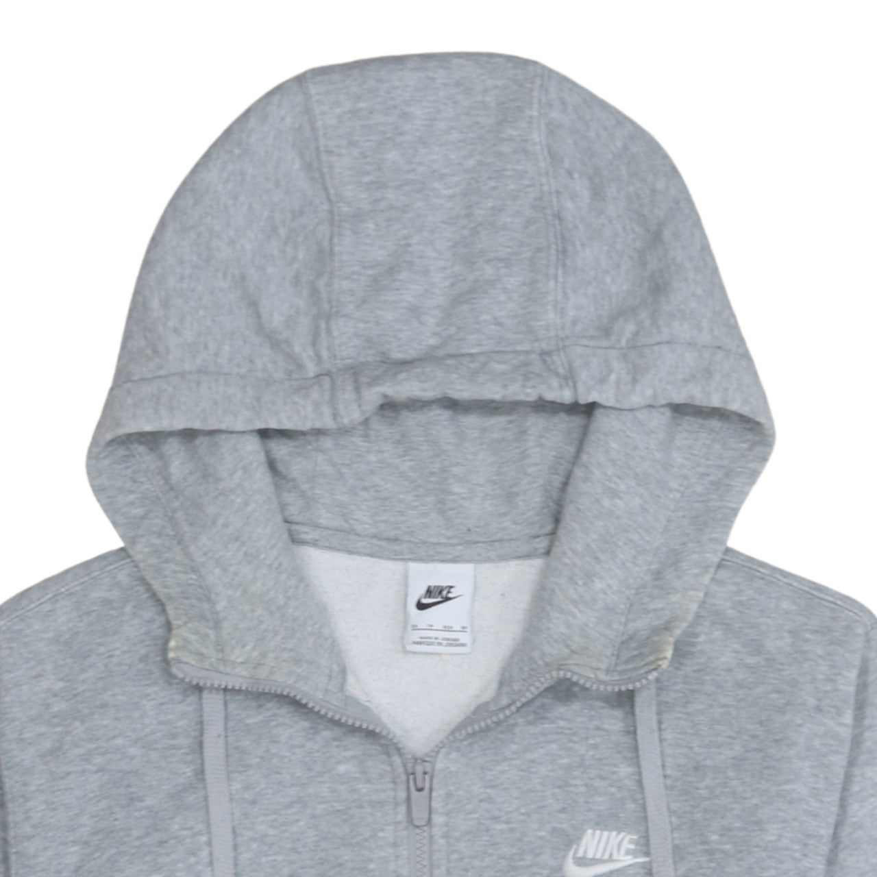 Nike Men's Grey Full Zip Hoodie XS Lightweight Fleece Sportswear