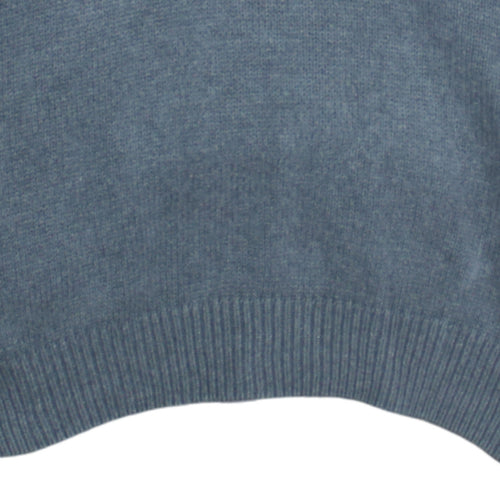 U.S. Polo Assn. Men's Grey Half Zip Cotton Jumper Size L