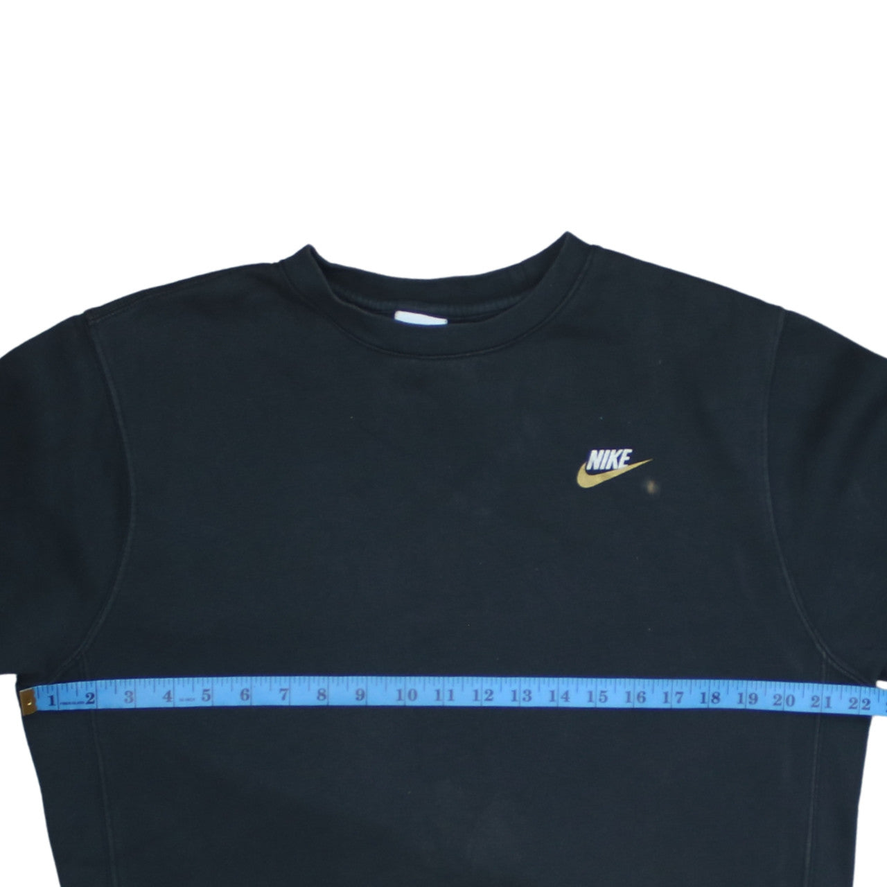 Nike Womens Black Small Pullover Sweatshirt Classic Crew Neck