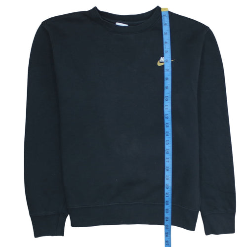 Nike Womens Black Small Pullover Sweatshirt Classic Crew Neck