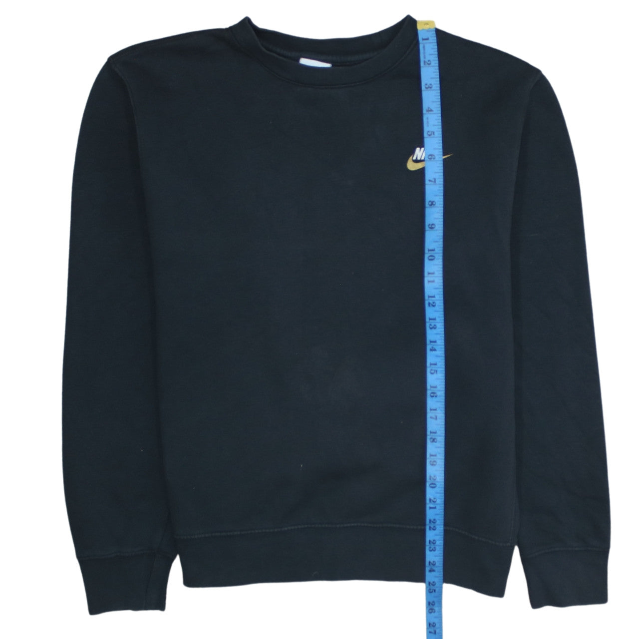 Nike Womens Black Small Pullover Sweatshirt Classic Crew Neck