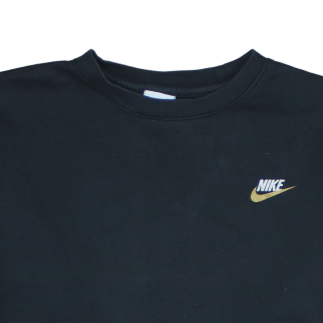 Nike Womens Black Small Pullover Sweatshirt Classic Crew Neck