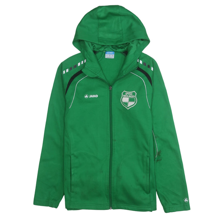 Jako Men's Green XS Full Zip Hooded Sports Hoodie